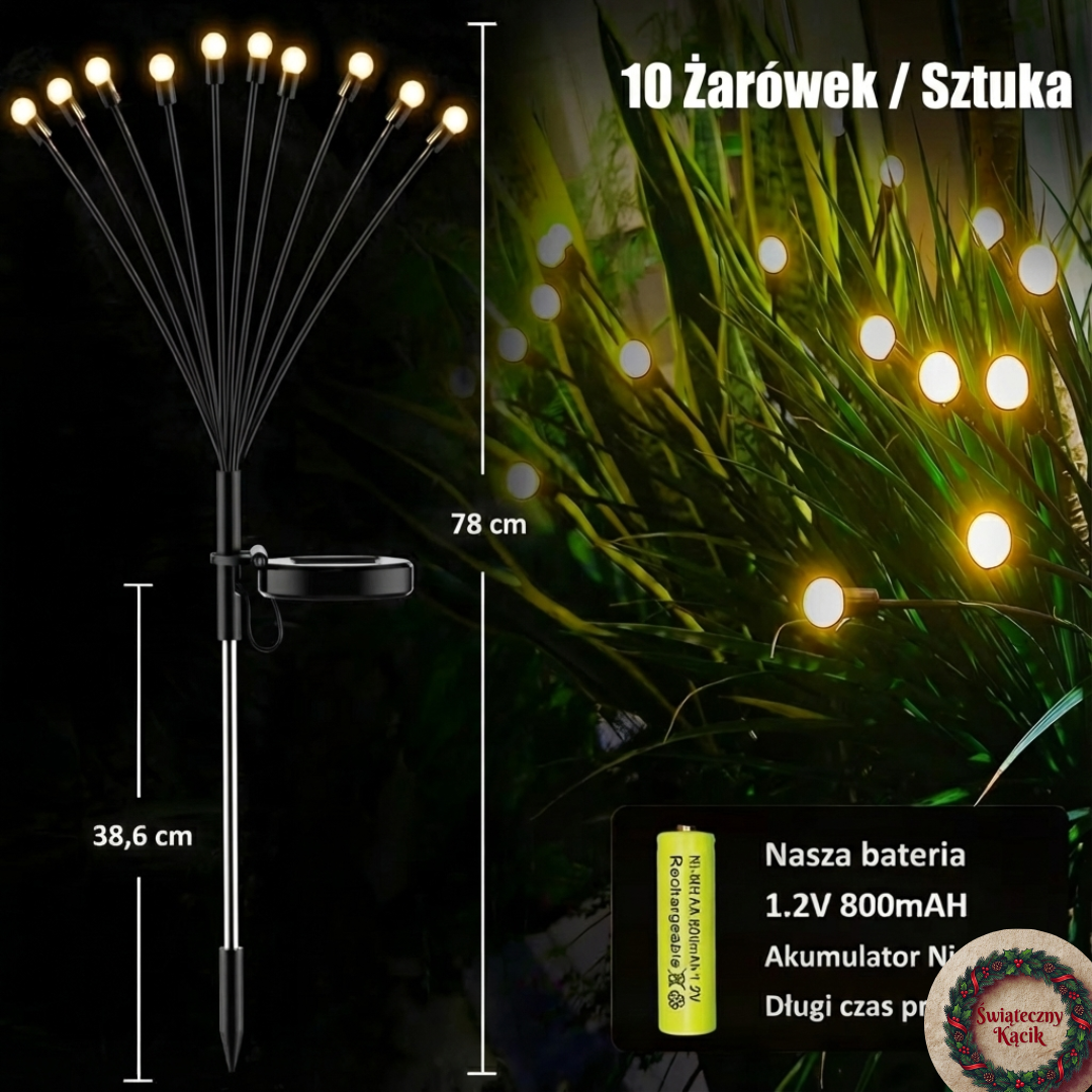 ✨ Magiczne Solarne "Świetliki" Ogrodowe ✨