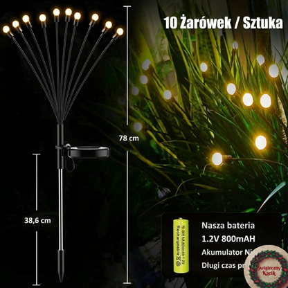 ✨ Magiczne Solarne "Świetliki" Ogrodowe ✨